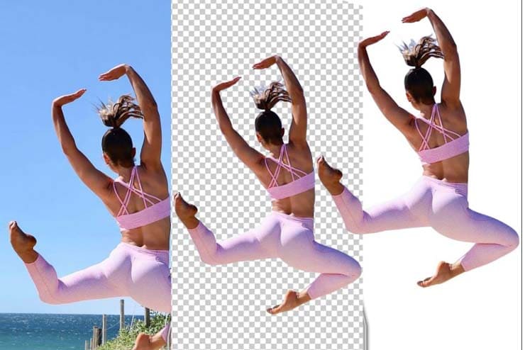 Clipping path with natural shadow for product image