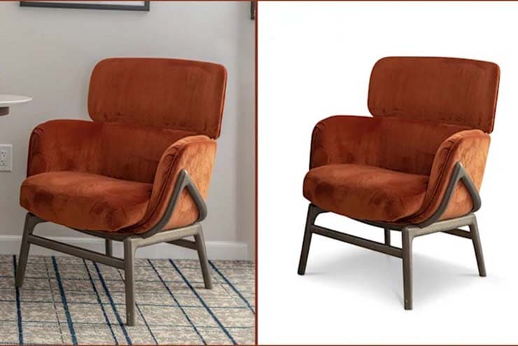 Product image with shadow and reflection for e-commerce