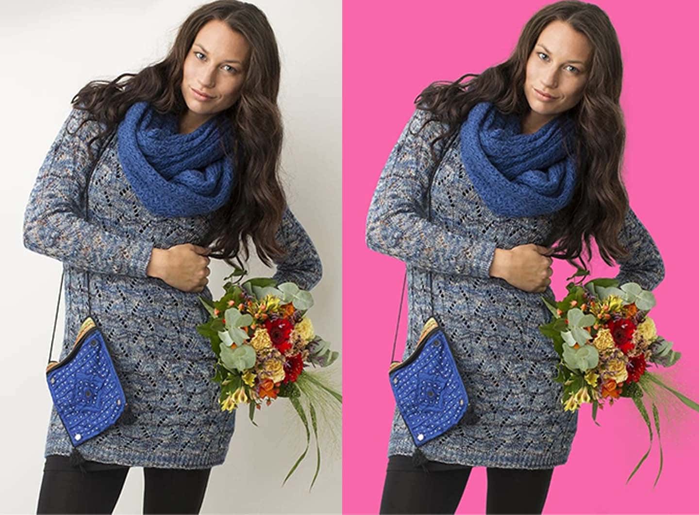 Layer mask editing service for complex photo