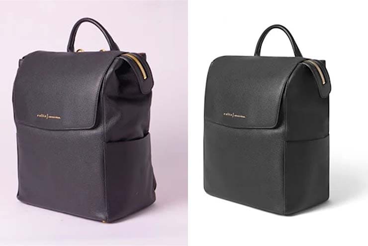 Before and after product photo editing comparison