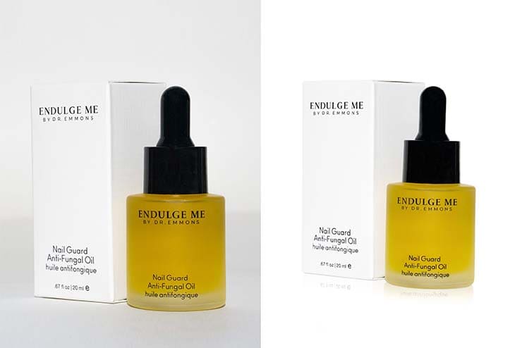 Product image with shadow and reflection editing