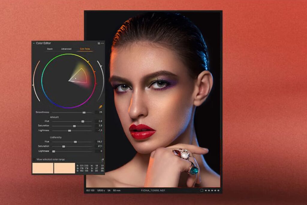 Model photo retouching and skin editing service in Ireland