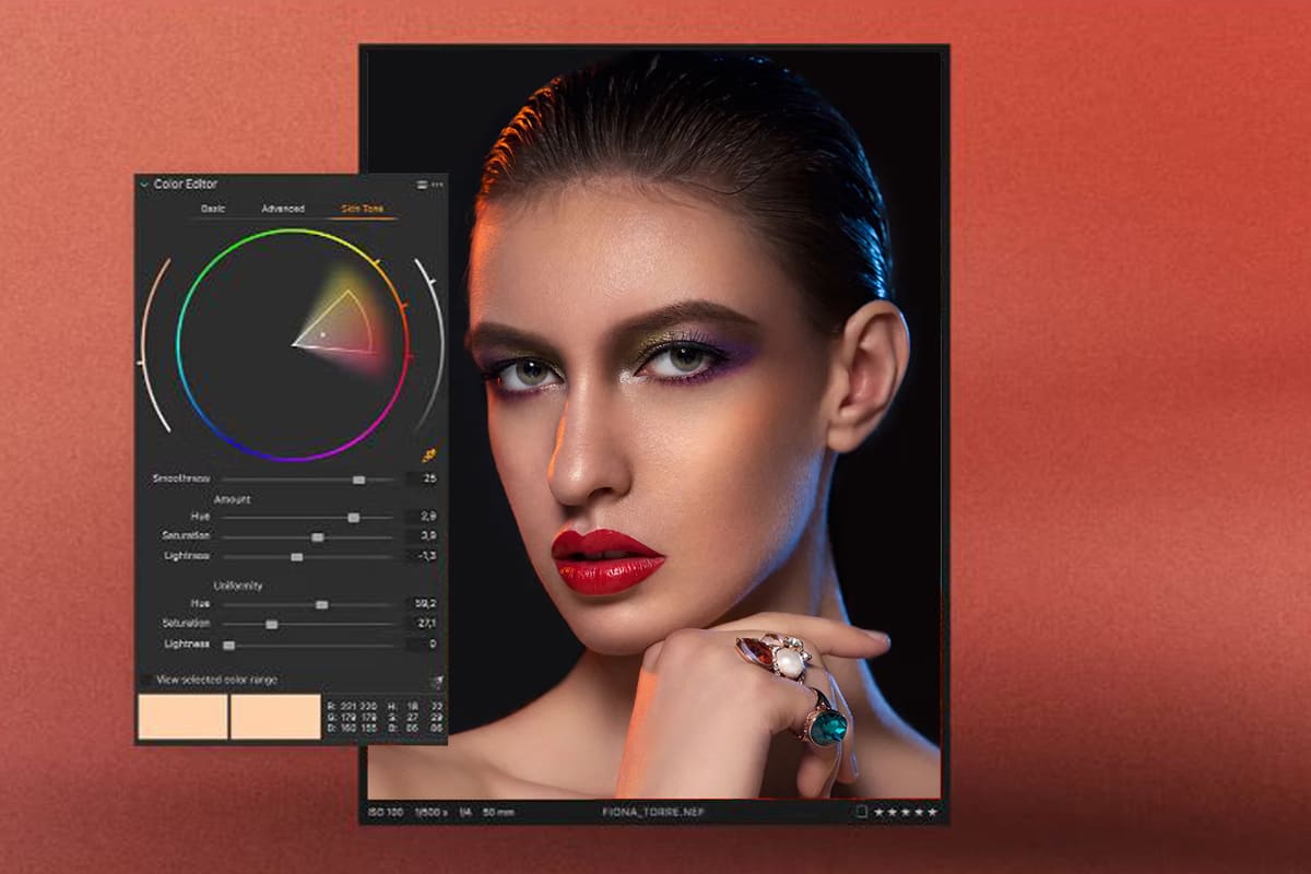Model photo retouching and skin editing service in Ireland