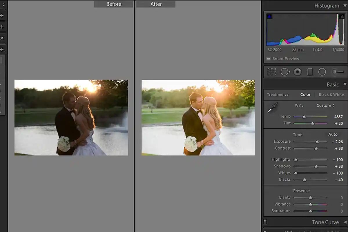Professional photo color balance and tone enhancement